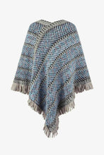 Load image into Gallery viewer, V-Neck Fringe Hem Poncho
