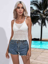 Load image into Gallery viewer, Spaghetti Strap Scoop Neck Knit Cami

