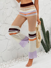 Load image into Gallery viewer, Color Block Openwork Knit Pants
