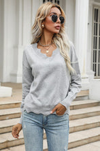 Load image into Gallery viewer, Wavy Hem Long Sleeve Pullover
