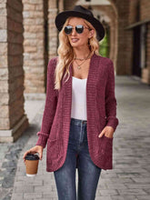 Load image into Gallery viewer, Open Front Cardigan with Pockets
