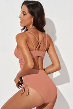 Load image into Gallery viewer, Tied Cutout Plunge One-Piece Swimsuit
