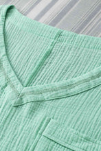 Load image into Gallery viewer, Textured V-Neck Half Sleeve Blouse
