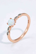 Load image into Gallery viewer, Opal Contrast Platinum-Plated Ring
