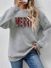 Load image into Gallery viewer, MERRY CHRISTMAS Round Neck Long Sleeve Sweatshirt
