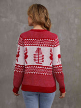 Load image into Gallery viewer, Christmas Theme Round Neck Sweater
