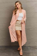 Load image into Gallery viewer, POL You Make Me Blush Open Front Maxi Cardigan
