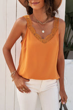 Load image into Gallery viewer, Spliced Lace Plunge Tank
