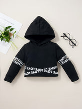 Load image into Gallery viewer, Girls Letter Pattern Hoodie and Pants Set
