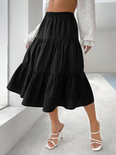 Load image into Gallery viewer, Tiered Midi Skirt
