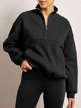 Load image into Gallery viewer, Half-Zip Long Sleeve Sweatshirt
