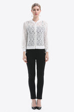 Load image into Gallery viewer, Openwork Zip Up Jacket
