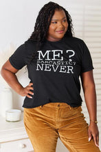 Load image into Gallery viewer, Simply Love Letter Graphic Round Neck T-Shirt
