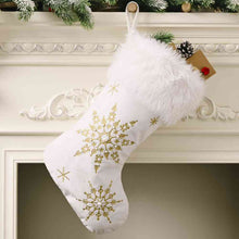 Load image into Gallery viewer, Snowflake Christmas Stocking
