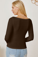 Load image into Gallery viewer, Square Neck Long Sleeve T-Shirt
