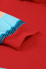 Load image into Gallery viewer, Striped Drawstring Hoodie with Kangaroo Pocket
