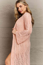 Load image into Gallery viewer, POL You Make Me Blush Open Front Maxi Cardigan
