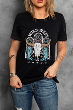 Load image into Gallery viewer, WILD WEST Graphic Short Sleeve Tee Shirt
