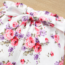 Load image into Gallery viewer, Decorative Button Tank and Floral Shorts Set
