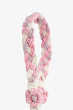 Load image into Gallery viewer, Floral Braided Wristlet Key Chain
