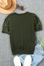 Load image into Gallery viewer, Applique Short Sleeve Knit Top
