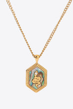 Load image into Gallery viewer, 18K Gold Plated Snake Geometric Pendant Necklace
