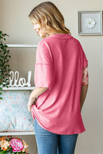 Load image into Gallery viewer, Heimish Full Size Printed V-Neck Half Sleeve Top
