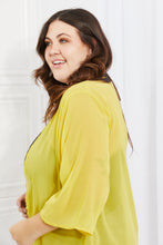 Load image into Gallery viewer, Melody Just Breathe Full Size Chiffon Kimono in Yellow
