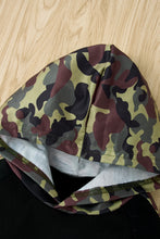 Load image into Gallery viewer, Boys Letter Print Camouflage Hoodie and Pants Set
