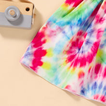 Load image into Gallery viewer, Tie-Dye Smocked Tie-Shoulder Dress
