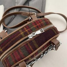 Load image into Gallery viewer, Plaid Print Crossbody Bag

