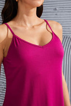 Load image into Gallery viewer, Full Size Spaghetti Strap V-Neck Flowy Tunic Cami
