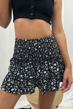 Load image into Gallery viewer, Printed Frill Trim Smocked Mini Skirt
