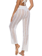 Load image into Gallery viewer, Cutout Drawstring High Waist Swim Pants
