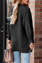 Load image into Gallery viewer, Full Size Button-Up V-Neck Long Sleeve Cardigan
