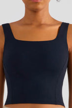Load image into Gallery viewer, Square Neck Cropped Sports Tank
