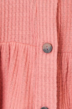 Load image into Gallery viewer, Heimish Full Size Waffle-Knit Button Down Blouse
