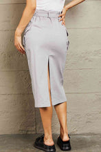 Load image into Gallery viewer, HYFVE Professional Poise Buckled Midi Skirt
