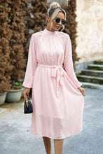 Load image into Gallery viewer, Swiss Dot Tie Waist Dress
