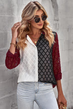 Load image into Gallery viewer, Curved Hem Button-Up Long Sleeve Shirt
