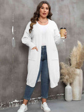 Load image into Gallery viewer, Plus Size Long Sleeve Pocketed Cardigan
