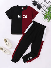 Load image into Gallery viewer, NICE Contrast Tee and Pants Set
