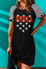 Load image into Gallery viewer, Mixed Print Raglan Sleeve Twisted Dress
