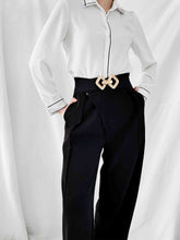 Load image into Gallery viewer, Geometric Buckle Elastic Wide Belt
