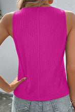 Load image into Gallery viewer, Textured Scoop Neck Tank
