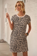 Load image into Gallery viewer, Leopard Pattern T-shirt Dress
