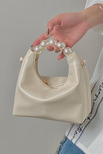 Load image into Gallery viewer, PU Leather Pearl Handbag
