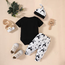 Load image into Gallery viewer, Baby LITTLE BROTHER Graphic Bodysuit and Printed Joggers Set
