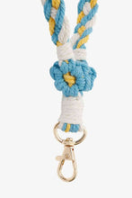 Load image into Gallery viewer, Floral Braided Wristlet Key Chain
