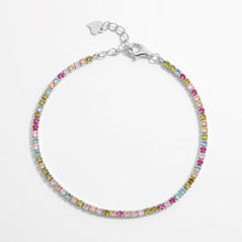 Load image into Gallery viewer, Inlaid Zircon 925 Sterling Silver Bracelet
